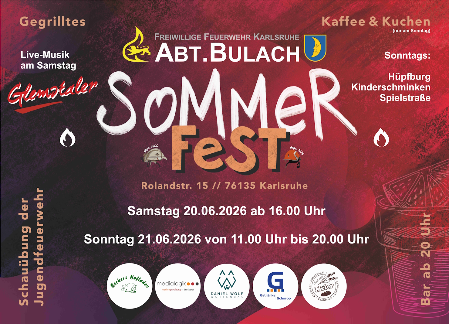 Herzliche Einladung zu unserem Sommerfest 2026